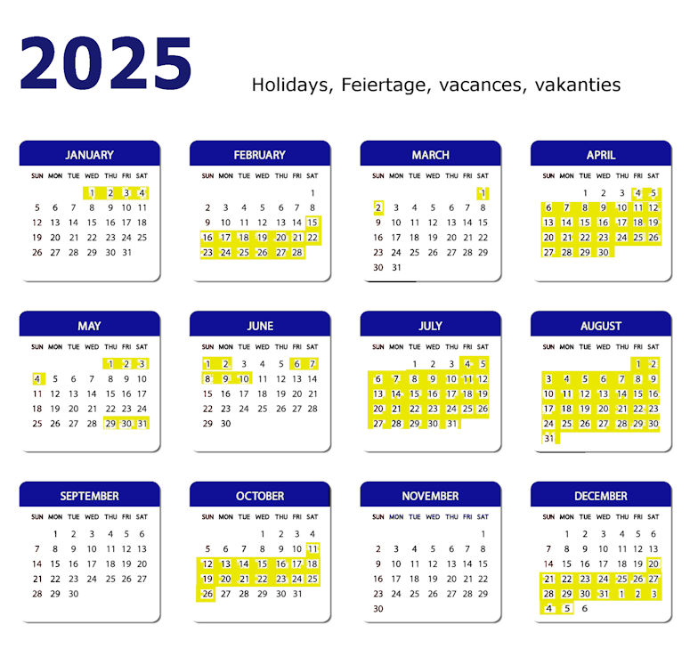 Kalender 2025